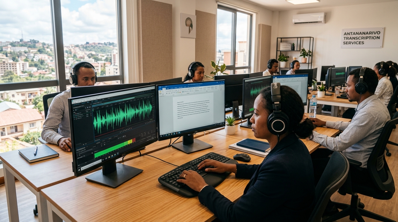 Équipe de transcripteurs professionnels à Antananarivo Madagascar