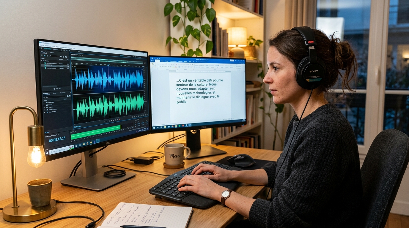 Transcription Automatique par IA vs Transcription Humaine : Le Comparatif Complet 2026