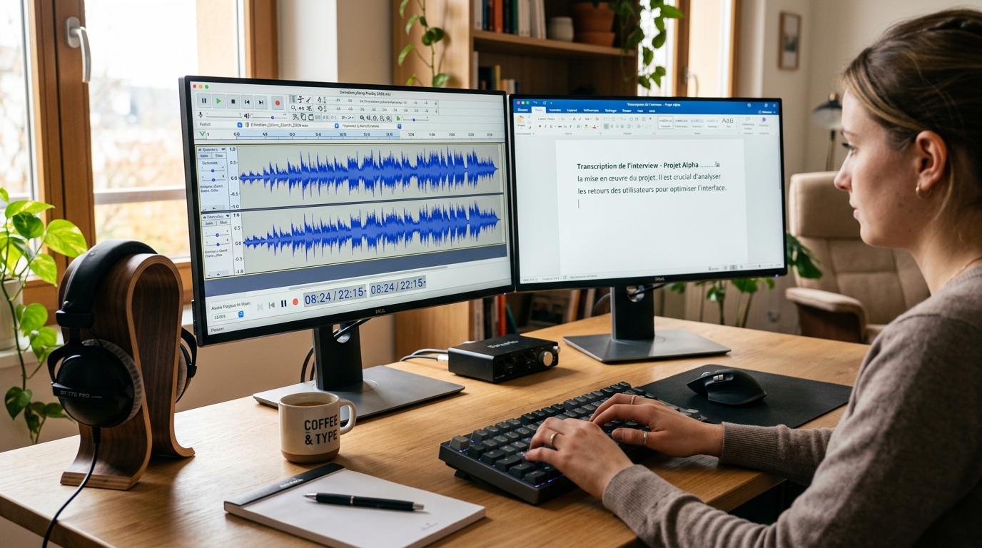 Transcription audio en texte : quelle méthode de travail adopter pour transcrire ?